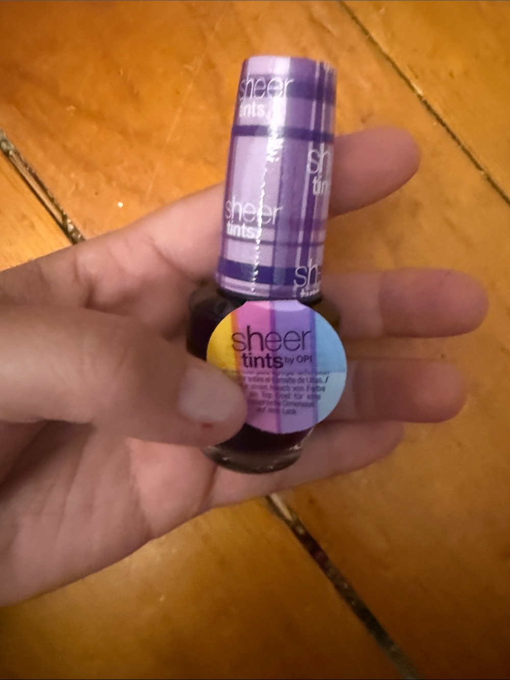 OPI Sheer Tints Nail Polish - Purple Cap with Deep Dark Shade